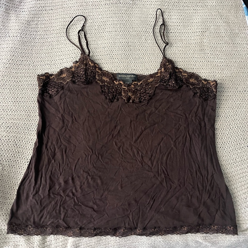 Banana Republic Chocolate Lace Camisole